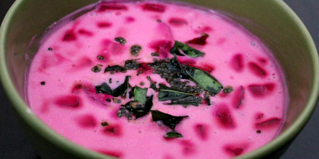 Beetroot raita recipe