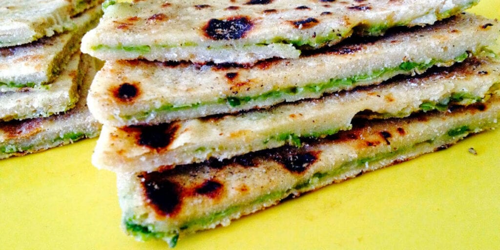 Green Peas Paratha recipe