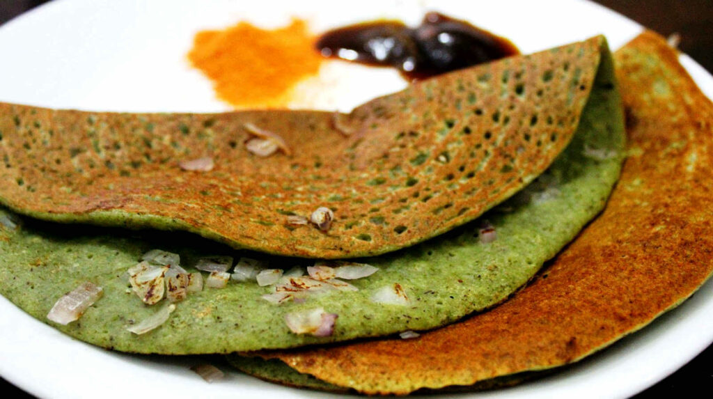 Sprouted dosa, healthy dosa