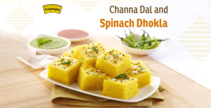 Dal and Spinach Dhokla