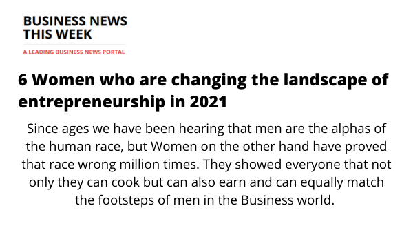 6 women who are changing the landscape of enterpreneurship