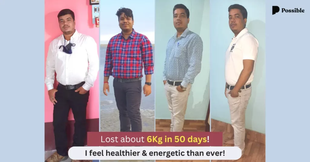 Bickram Adittya Success Story Weight Loss