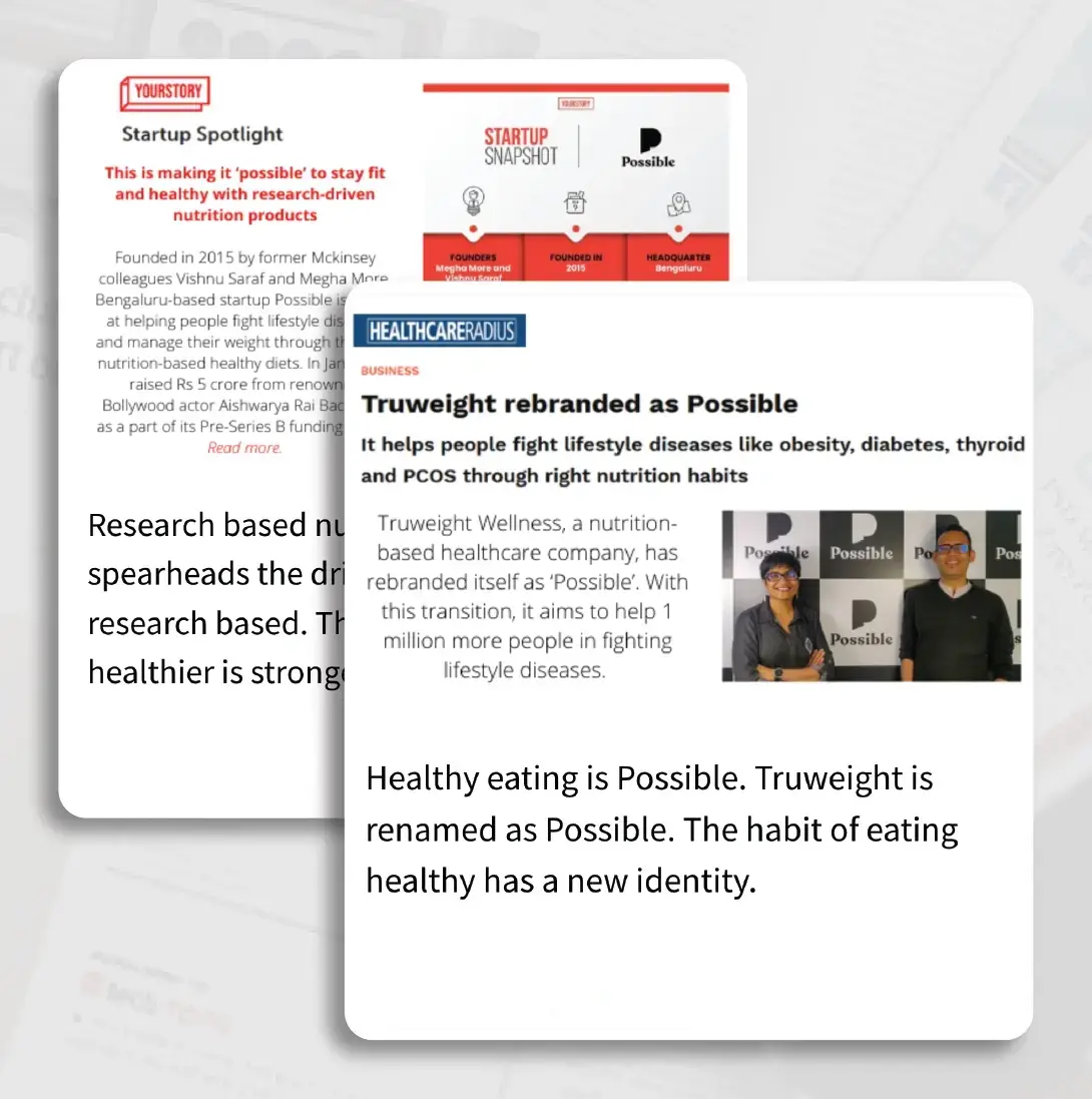 Possible In News - Media Coverage Mobile