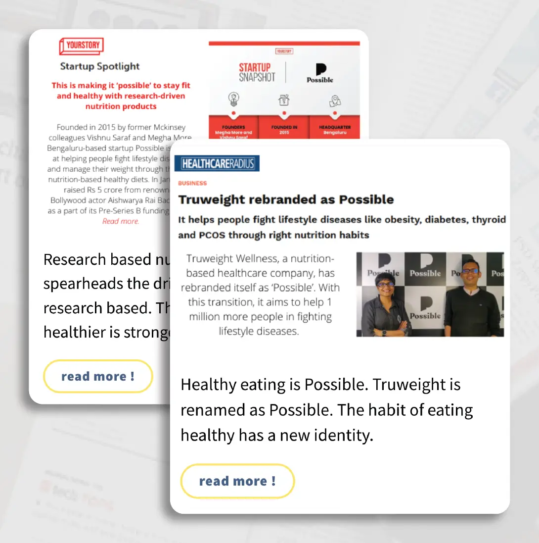 Possible in News -Media Coverage