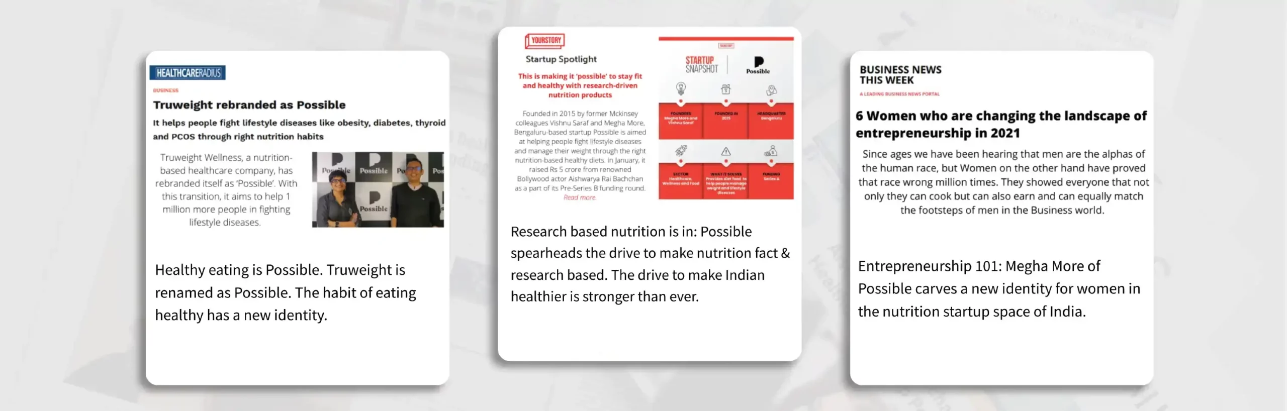 Possible in News - Media Coverage