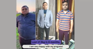 Rajeev Kumar Sharma Lost 17.5kg in 6 months