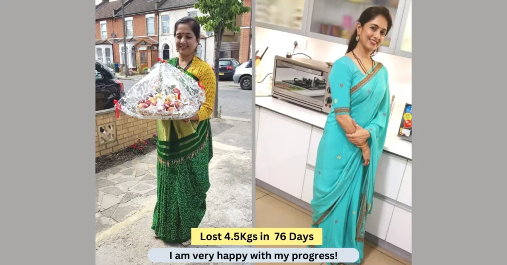 Seema Rao Lost 4.5Kgs in 76 Days