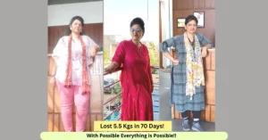 Bhoomika Makwana Lost 5.5 Kgs in 70 Days