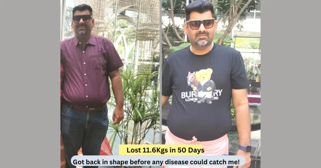 Kartik Vohra Lost 11.6Kgs in 50 Days
